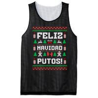 Feliz Navidad Putos Funny Christmas Sweater Design Sweatshirt Mesh Reversible Basketball Jersey Tank