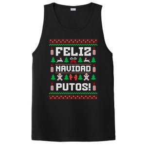 Feliz Navidad Putos Funny Christmas Sweater Design Sweatshirt PosiCharge Competitor Tank