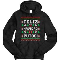 Feliz Navidad Putos Funny Christmas Sweater Design Sweatshirt Tie Dye Hoodie