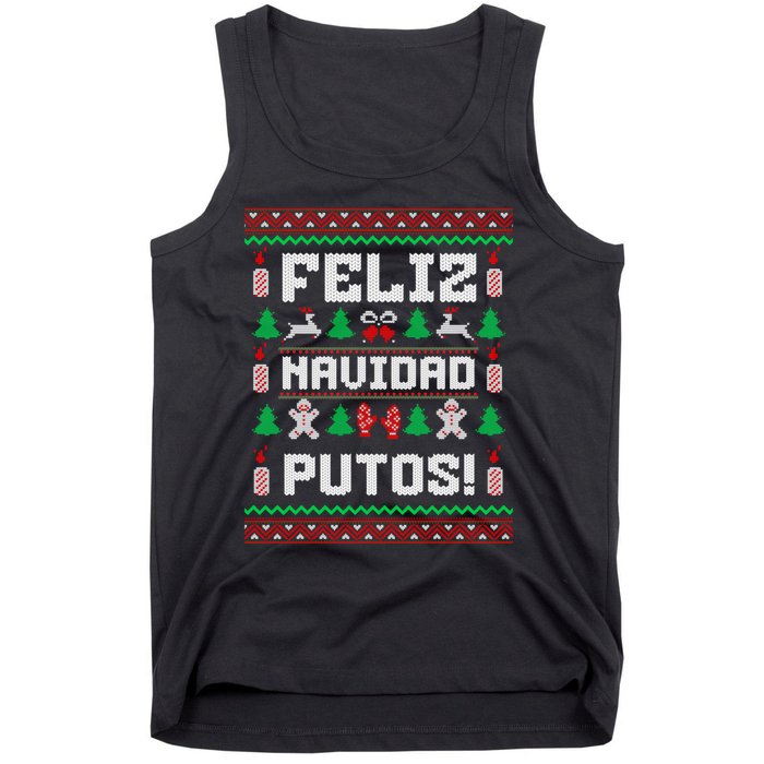 Feliz Navidad Putos Funny Christmas Sweater Design Sweatshirt Tank Top