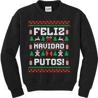 Feliz Navidad Putos Funny Christmas Sweater Design Sweatshirt Kids Sweatshirt