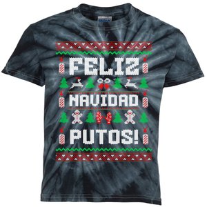 Feliz Navidad Putos Funny Christmas Sweater Design Sweatshirt Kids Tie-Dye T-Shirt