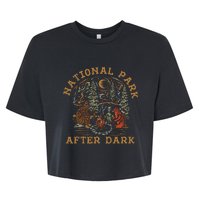 Funny National Park After Dark Adventure Bella+Canvas Jersey Crop Tee