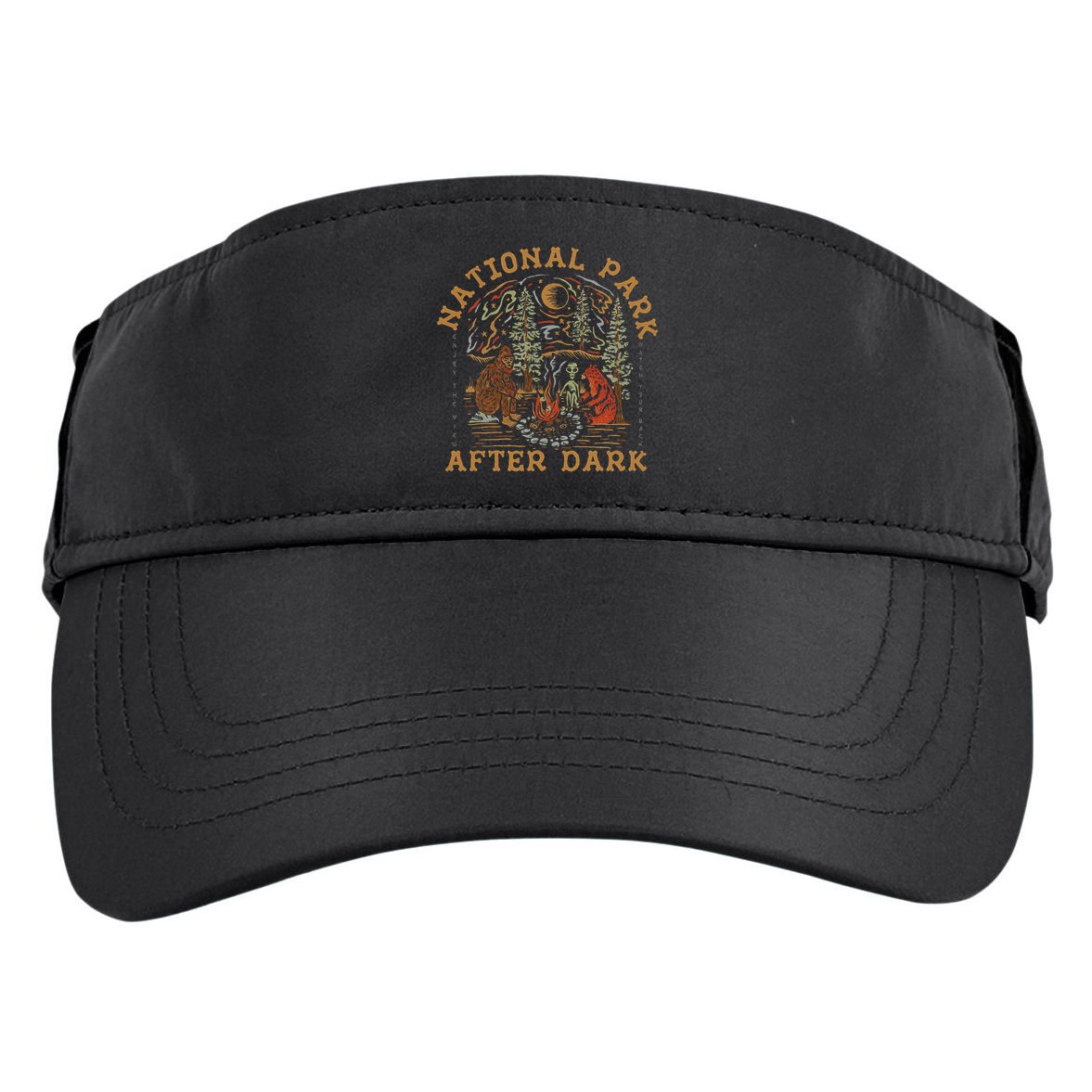 Funny National Park After Dark Adventure Adult Drive Performance Visor