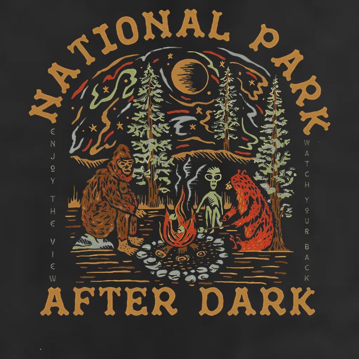 Funny National Park After Dark Adventure Adult Drive Performance Visor