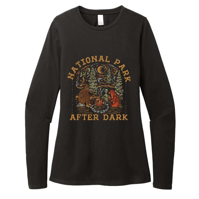 Funny National Park After Dark Adventure Womens CVC Long Sleeve Shirt