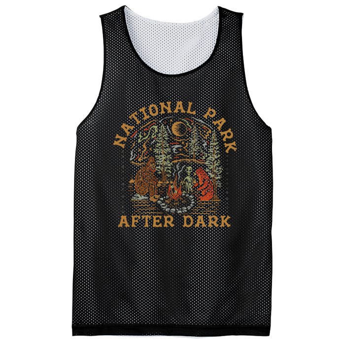 Funny National Park After Dark Adventure Mesh Reversible Basketball Jersey Tank