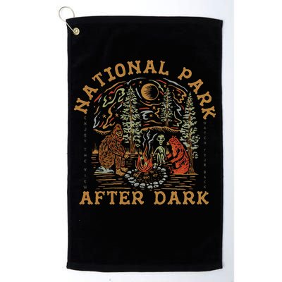 Funny National Park After Dark Adventure Golf Towel