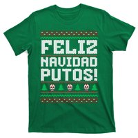 Feliz Navidad Putos Funny Mexican Christmas Sweater T-Shirt