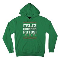 Feliz Navidad Putos Funny Mexican Christmas Sweater Hoodie