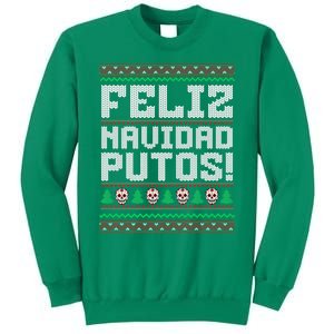 Feliz Navidad Putos Mexican Christmas Sweater Funny Sweatshirt