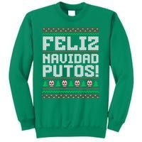 Feliz Navidad Putos Mexican Christmas Sweater Funny Sweatshirt