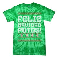 Feliz Navidad Putos Mexican Christmas Sweater Funny Tie-Dye T-Shirt