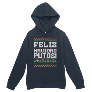 Feliz Navidad Putos Mexican Christmas Sweater Funny Urban Pullover Hoodie