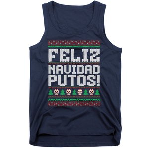 Feliz Navidad Putos Mexican Christmas Sweater Funny Tank Top