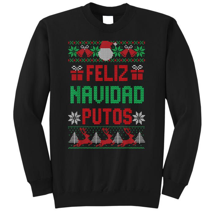 Feliz Navidad Putos Ugly Mexican Christmas Sweater Funny Sweatshirt