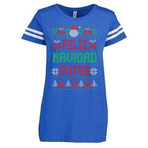 Feliz Navidad Putos Ugly Mexican Christmas Sweater Funny Enza Ladies Jersey Football T-Shirt