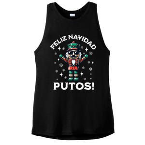 Feliz Navidad Putos Nutcracker Funny Christmas Ladies PosiCharge Tri-Blend Wicking Tank