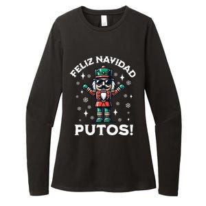 Feliz Navidad Putos Nutcracker Funny Christmas Womens CVC Long Sleeve Shirt