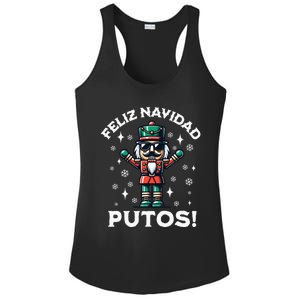 Feliz Navidad Putos Nutcracker Funny Christmas Ladies PosiCharge Competitor Racerback Tank