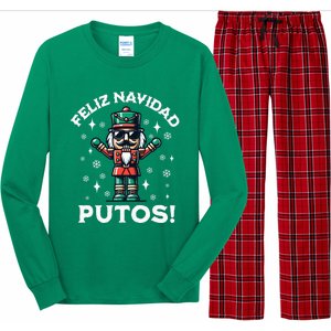 Feliz Navidad Putos Nutcracker Funny Christmas Long Sleeve Pajama Set