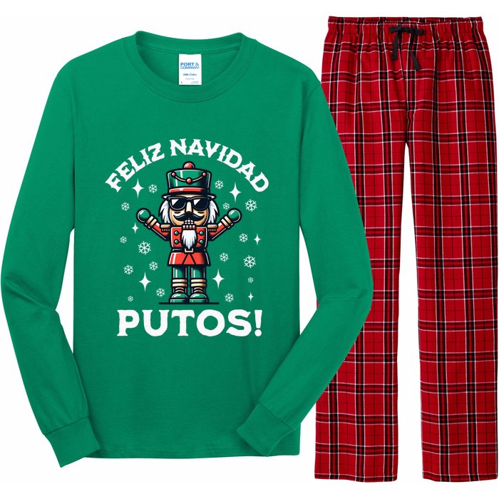 Feliz Navidad Putos Nutcracker Funny Christmas Long Sleeve Pajama Set