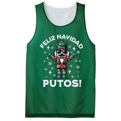 Feliz Navidad Putos Nutcracker Funny Christmas Mesh Reversible Basketball Jersey Tank