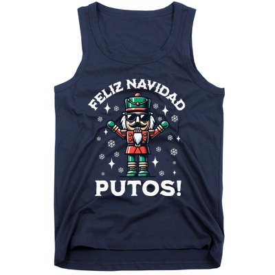 Feliz Navidad Putos Nutcracker Funny Christmas Tank Top