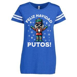 Feliz Navidad Putos Nutcracker Funny Christmas Enza Ladies Jersey Football T-Shirt