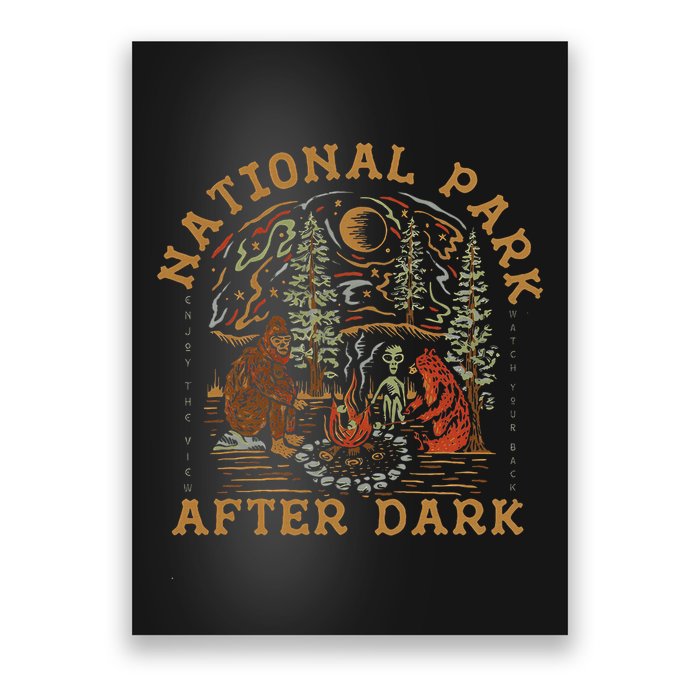 Funny National Park After Dark Poster
