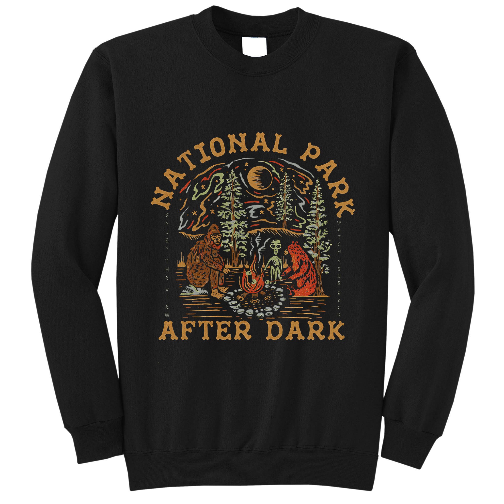 Funny National Park After Dark Tall Sweatshirt