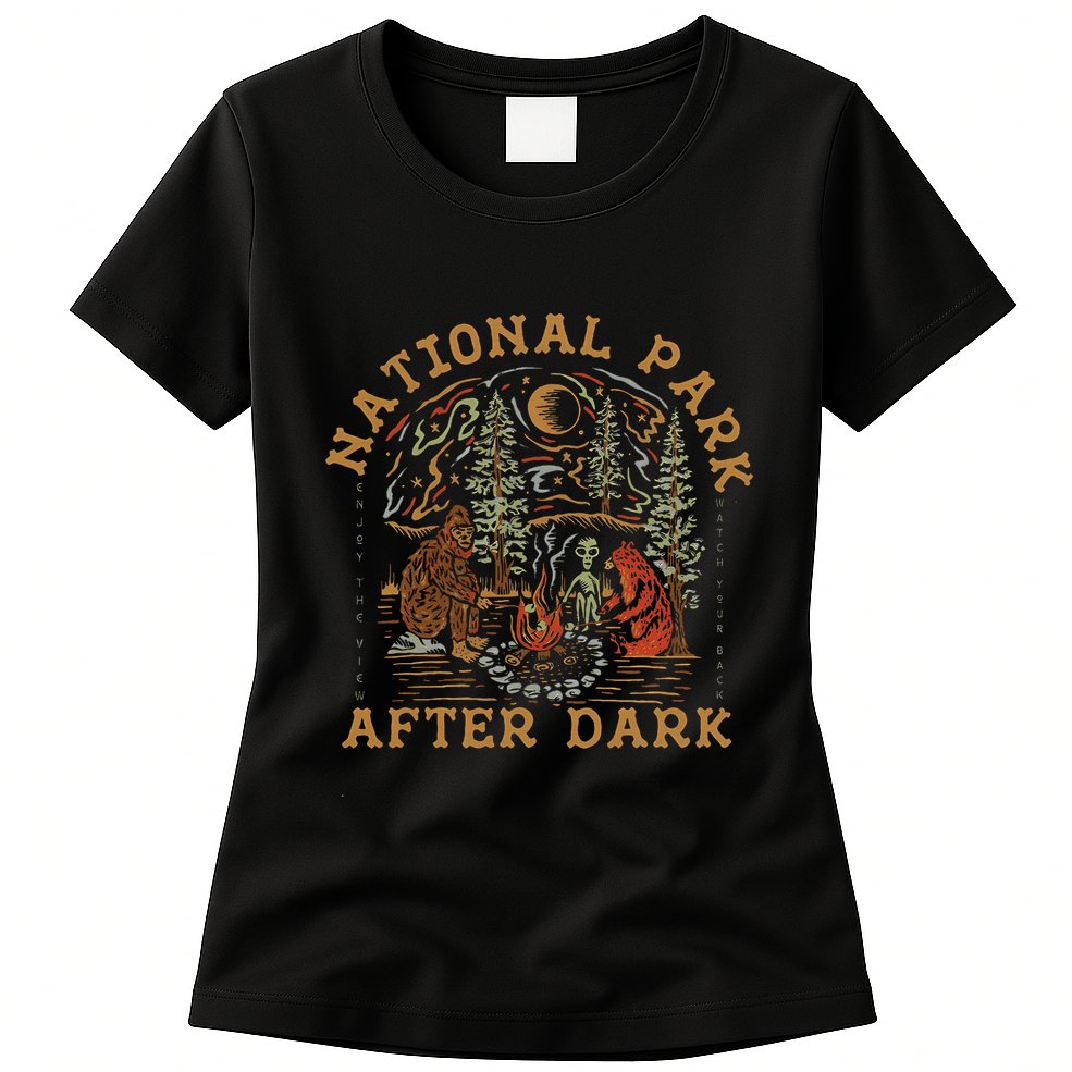 Funny National Park After Dark Womens T-Shirt