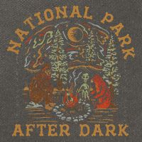 Funny National Park After Dark Cotton Canvas Backpack