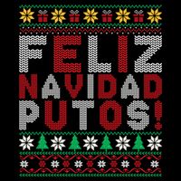 Feliz Navidad Putos Ugly Sweater Christmas Funny 16 in Basic Backpack