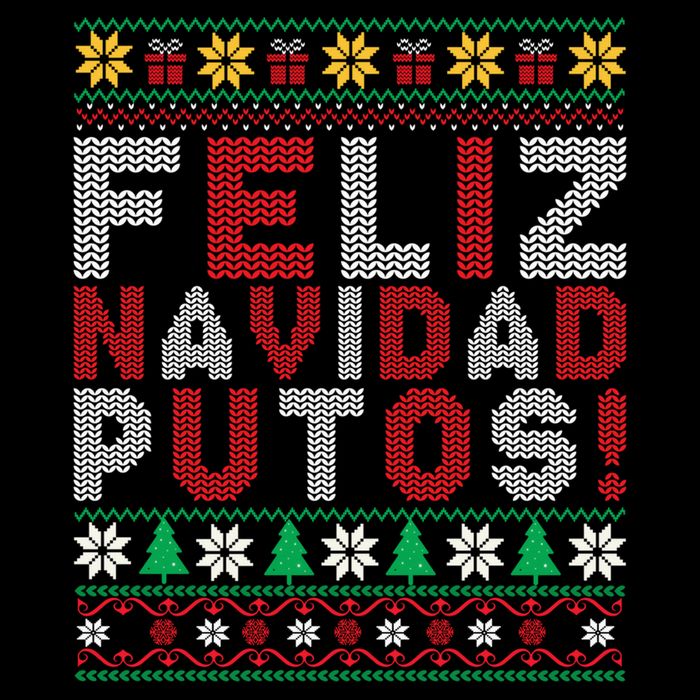 Feliz Navidad Putos Ugly Sweater Christmas Funny 16 in Basic Backpack
