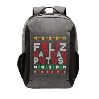 Feliz Navidad Putos Ugly Sweater Christmas Funny Vector Backpack