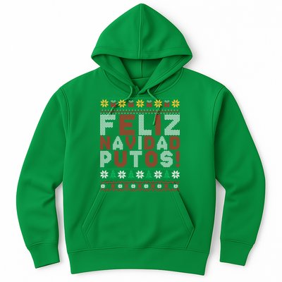 Feliz Navidad Putos Ugly Sweater Christmas Funny Hoodie