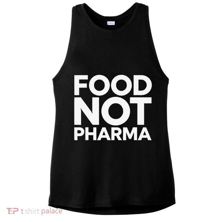 Food Not Pharma Natural Organic Nutrition Ladies PosiCharge Tri-Blend Wicking Tank