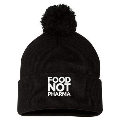 Food Not Pharma Natural Organic Nutrition Pom Pom 12in Knit Beanie