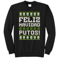 Feliz Navidad Putos Mexican Ugly Christmas Sweater Funny Sweatshirt