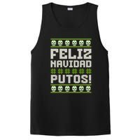 Feliz Navidad Putos Mexican Ugly Christmas Sweater Funny PosiCharge Competitor Tank