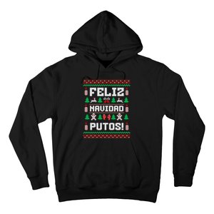 Feliz Navidad Putos Funny Christmas Sweater Design Hoodie