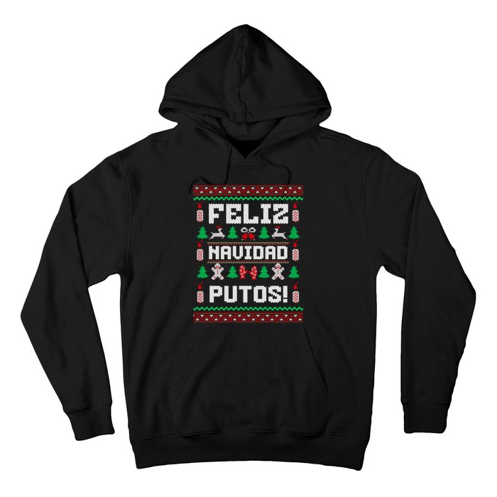 Feliz Navidad Putos Funny Christmas Sweater Design Hoodie