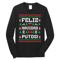 Feliz Navidad Putos Funny Christmas Sweater Design Long Sleeve Shirt