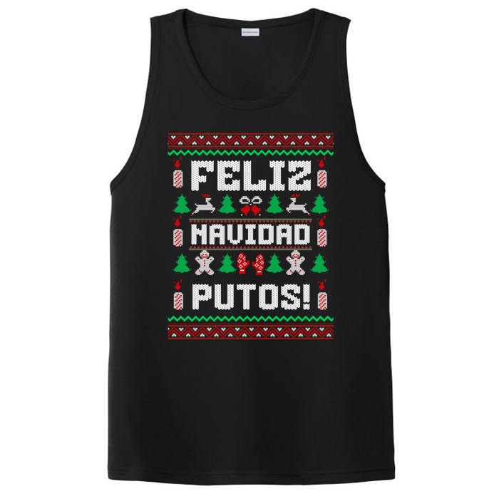 Feliz Navidad Putos Funny Christmas Sweater Design PosiCharge Competitor Tank