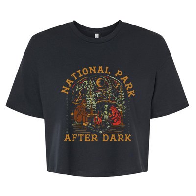 Funny National Park After Dark Bella+Canvas Jersey Crop Tee