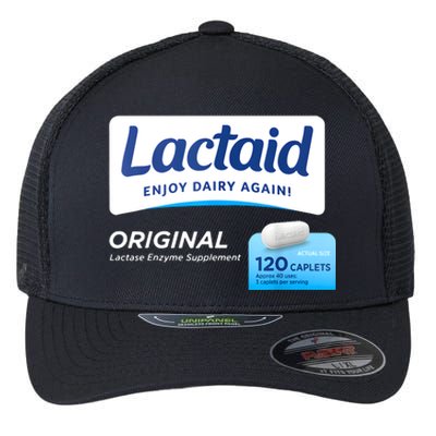 Funny Nurse Pharmacy Halloween Costume Lactaid Flexfit Unipanel Trucker Cap