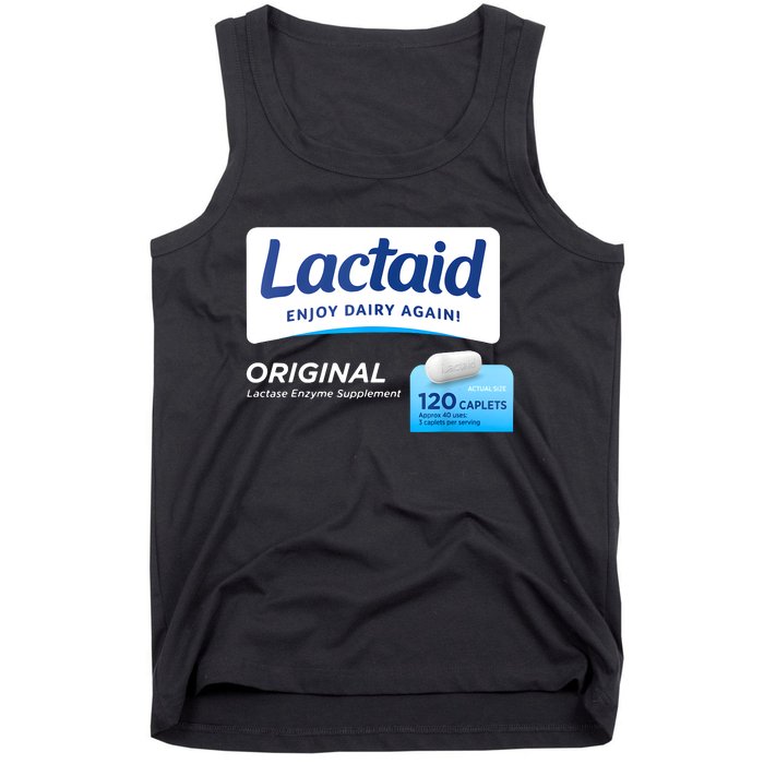 Funny Nurse Pharmacy Halloween Costume Lactaid Tank Top