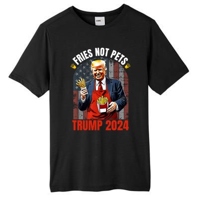 Fries Not Pets Trump 2024 Satirical Graphic Tall Fusion ChromaSoft Performance T-Shirt