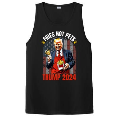 Fries Not Pets Trump 2024 Satirical Graphic PosiCharge Competitor Tank